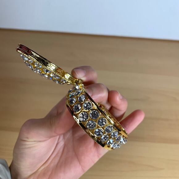 Fashion Jewelry Boxes Metal Jewelry Case Trinket Box Heart Shaped Casket - Picture 9 of 15